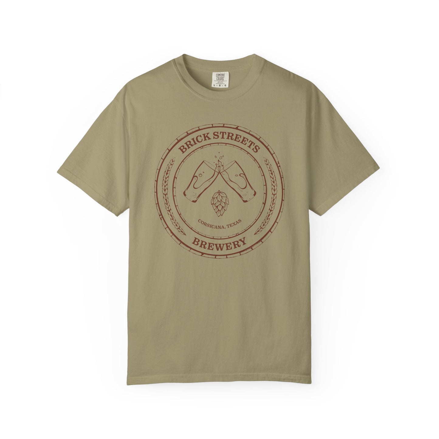 Brick Streets Brewery - Casual Beer Lover Tee - Rust Logo