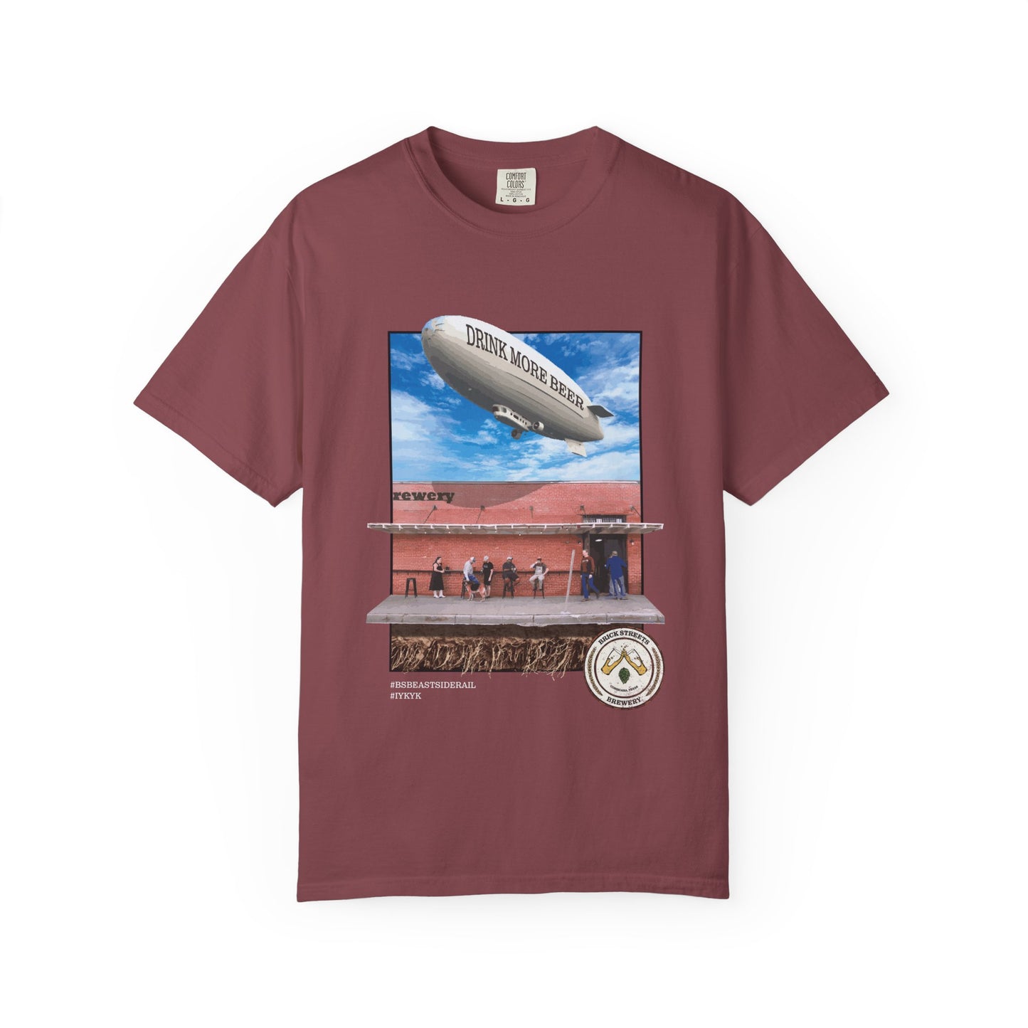 'East Side Rail' Graphic Tee w/ white text