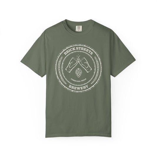 Brick Streets Brewery - Casual Beer Lover Tee - Tan Logo
