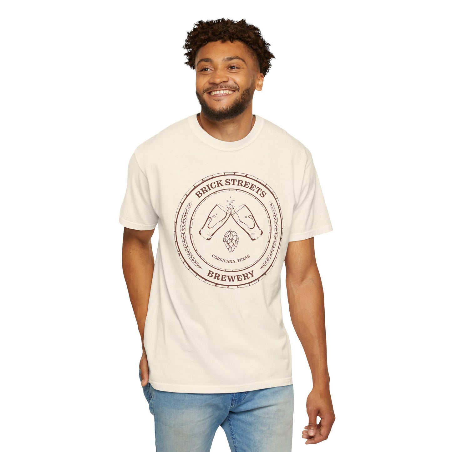 Brick Streets Brewery - Casual Beer Lover Tee - Rust Logo