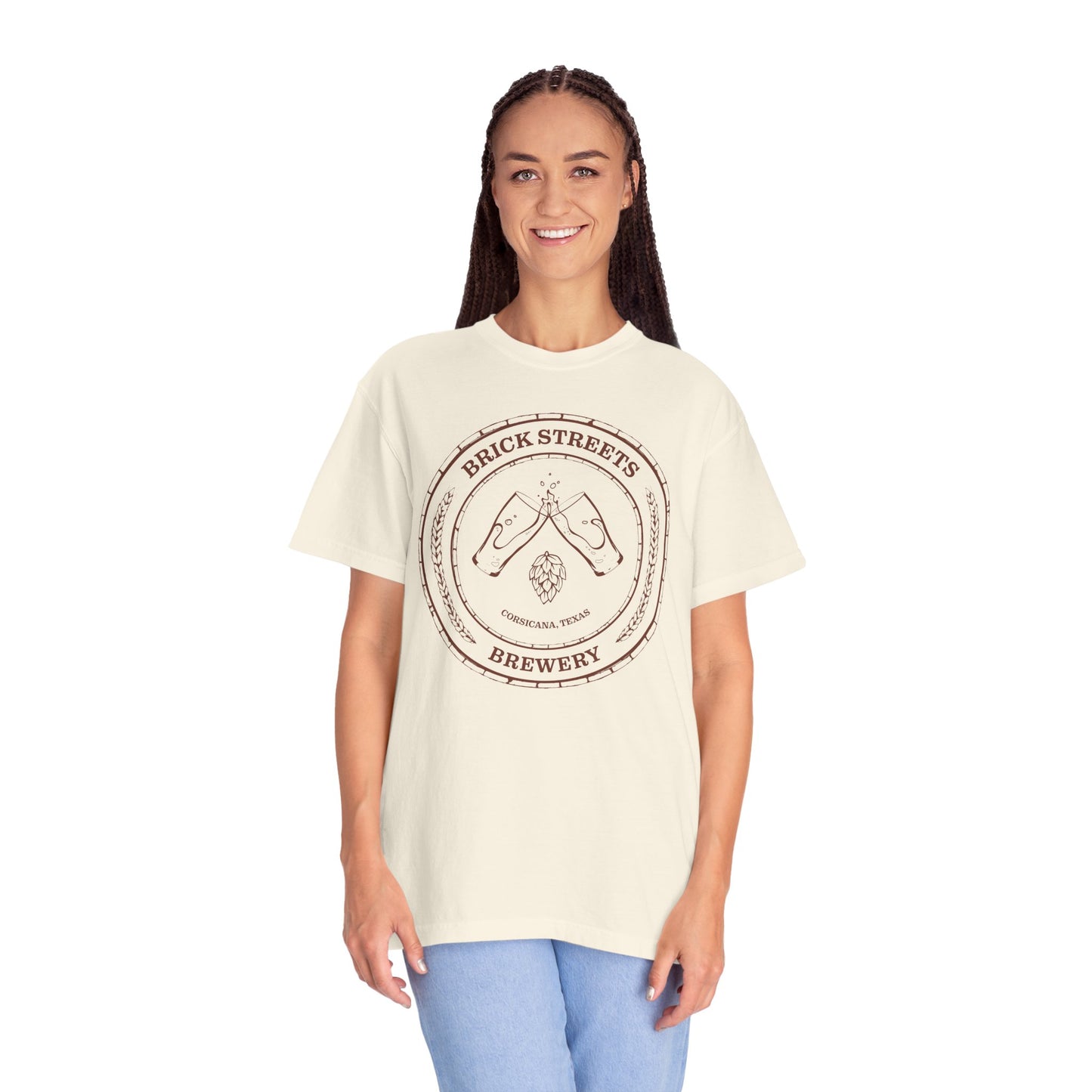 Brick Streets Brewery - Casual Beer Lover Tee - Rust Logo