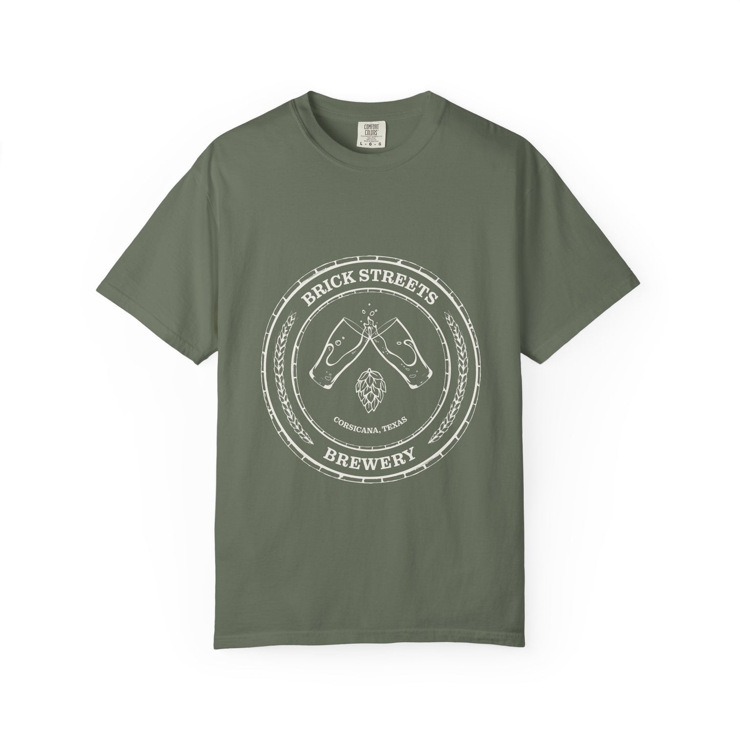 Brick Streets Brewery - Casual Beer Lover Tee - Tan Logo