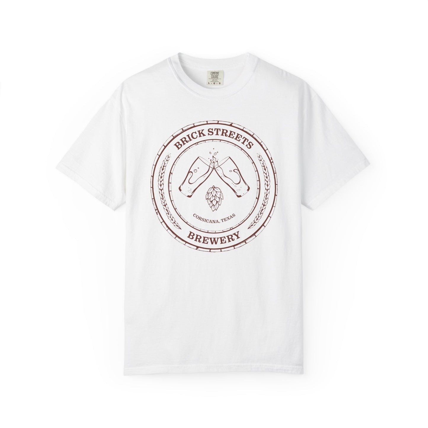 Brick Streets Brewery - Casual Beer Lover Tee - Rust Logo
