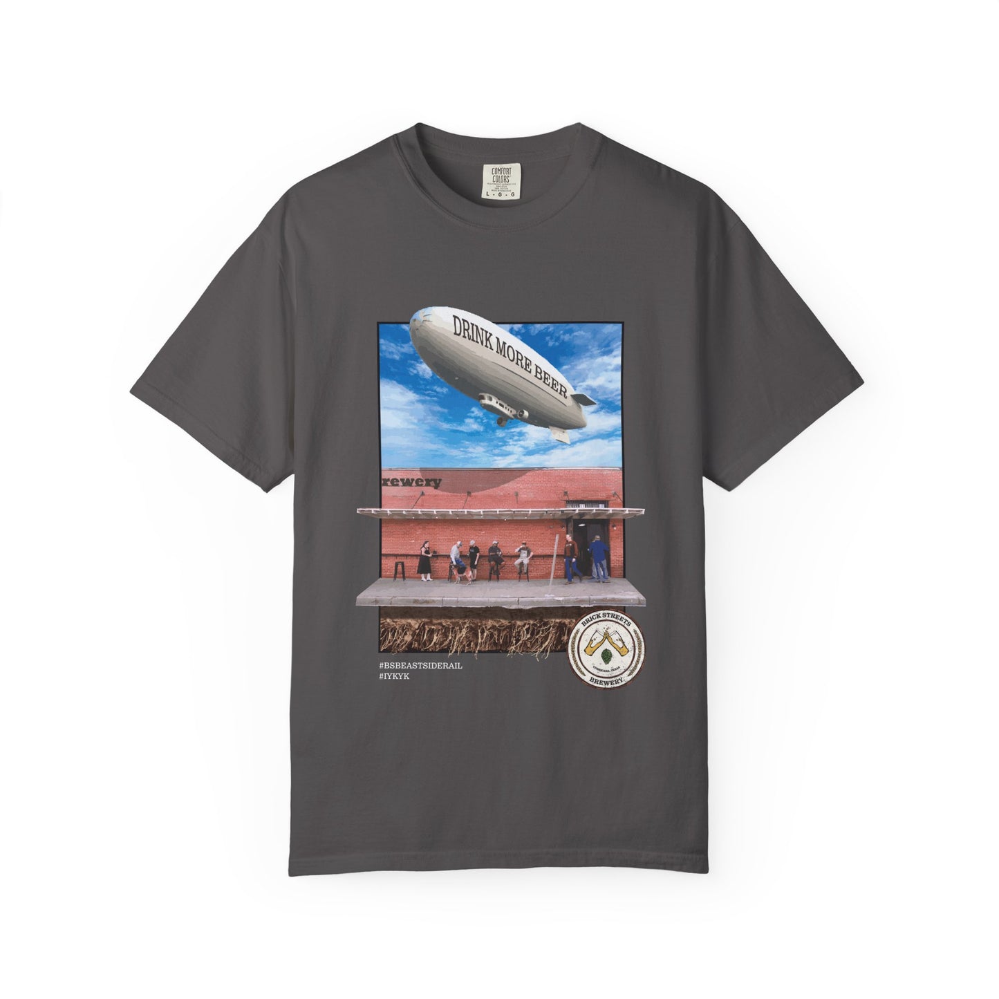 'East Side Rail' Graphic Tee w/ white text