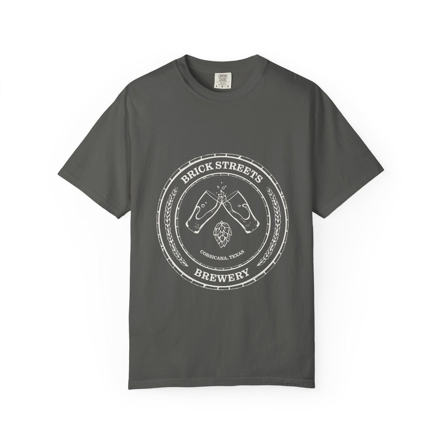Brick Streets Brewery - Casual Beer Lover Tee - Tan Logo