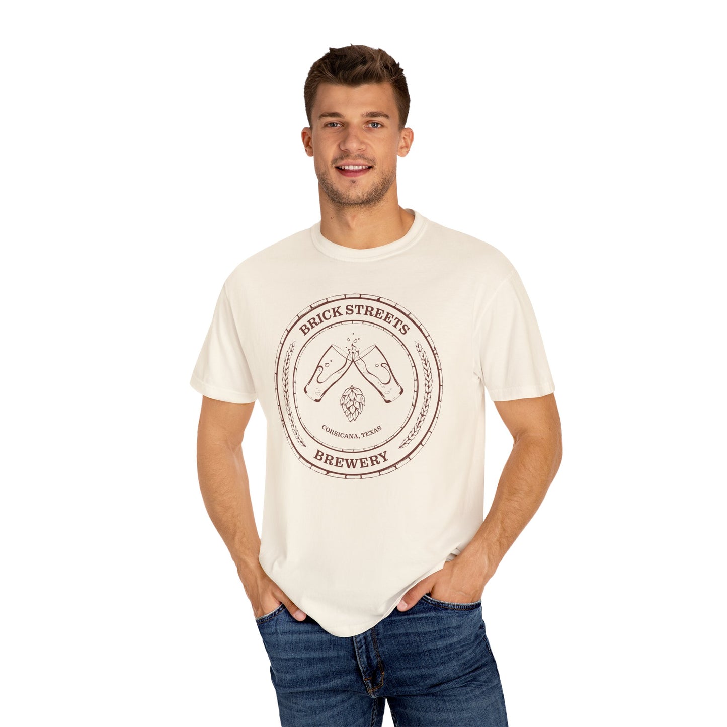 Brick Streets Brewery - Casual Beer Lover Tee - Rust Logo