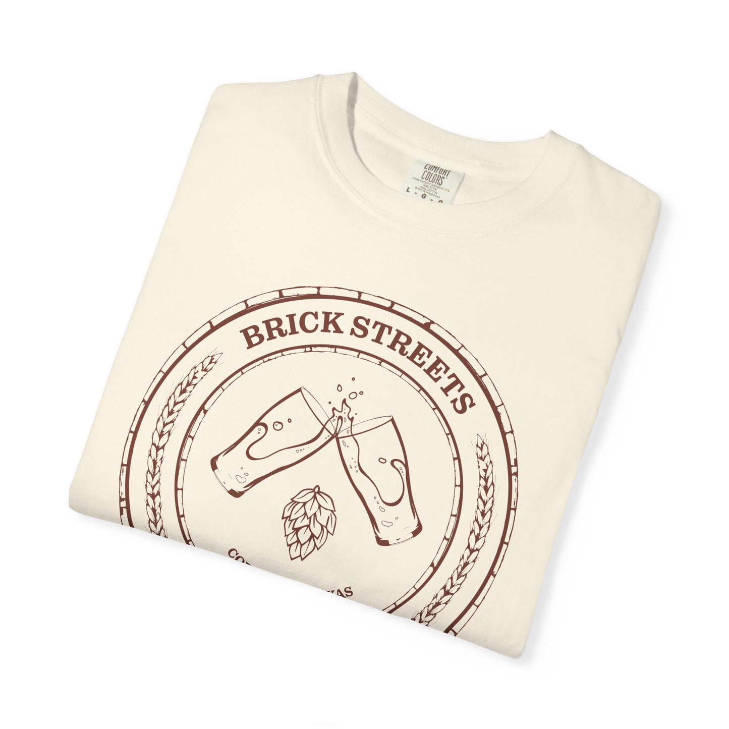 Brick Streets Brewery - Casual Beer Lover Tee - Rust Logo