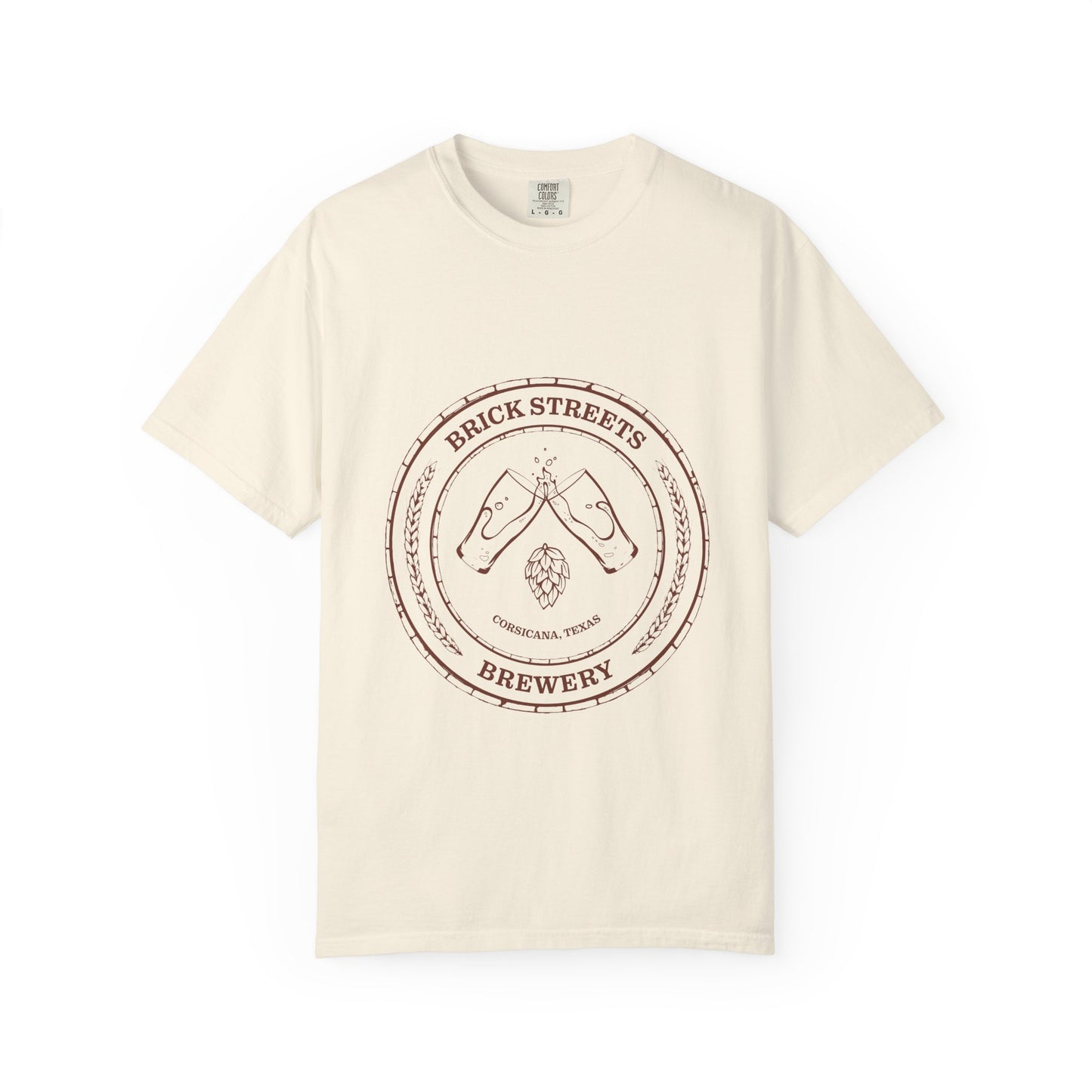 Brick Streets Brewery - Casual Beer Lover Tee - Rust Logo