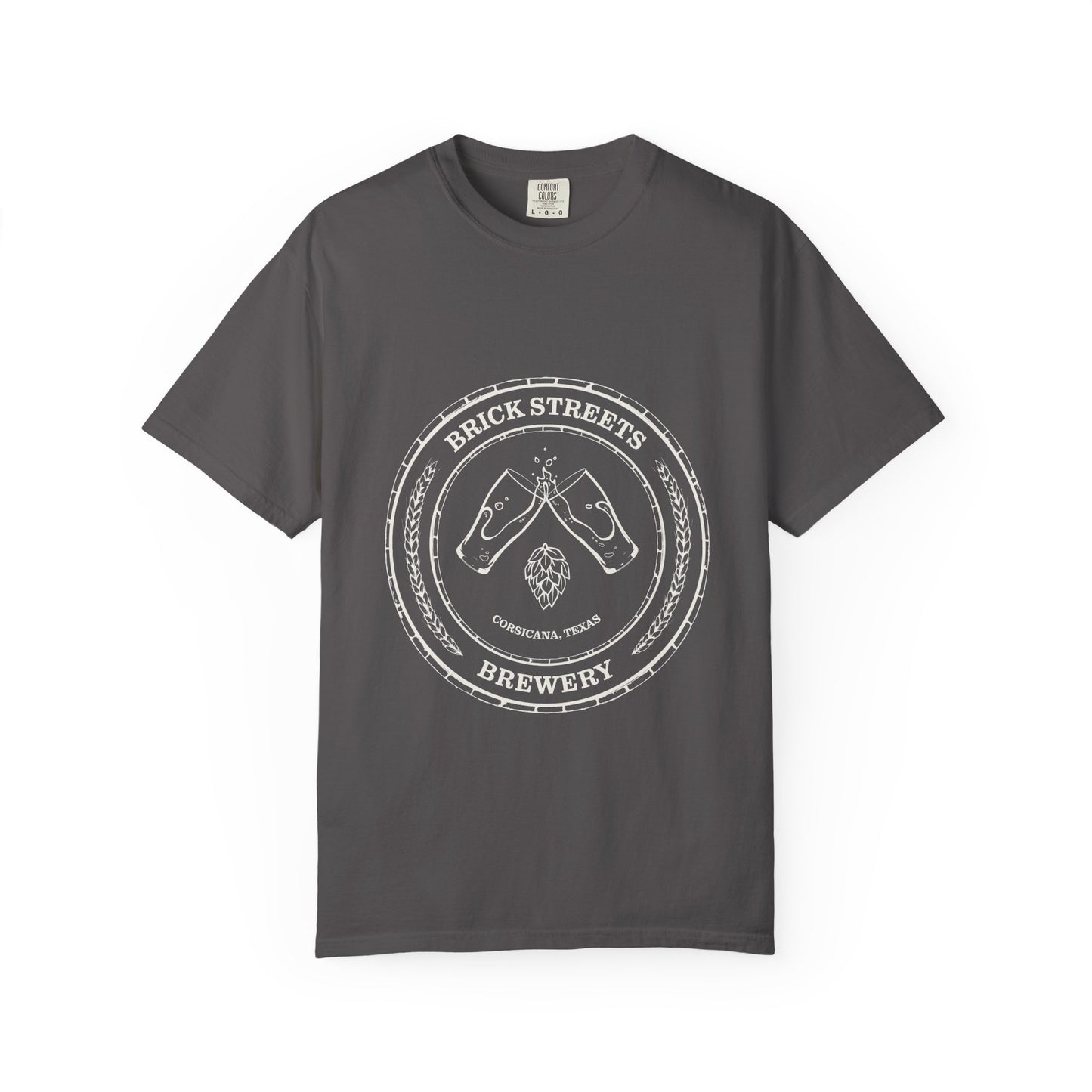 Brick Streets Brewery - Casual Beer Lover Tee - Tan Logo
