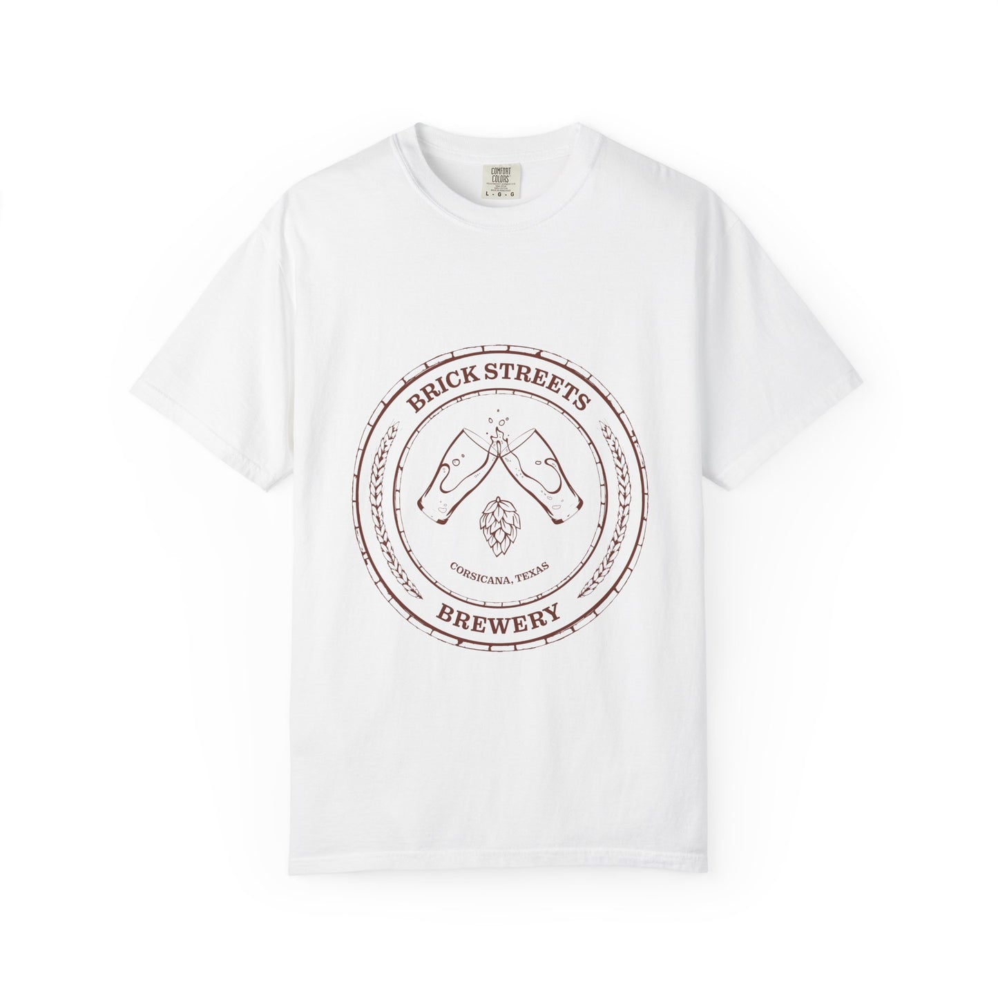 Brick Streets Brewery - Casual Beer Lover Tee - Rust Logo