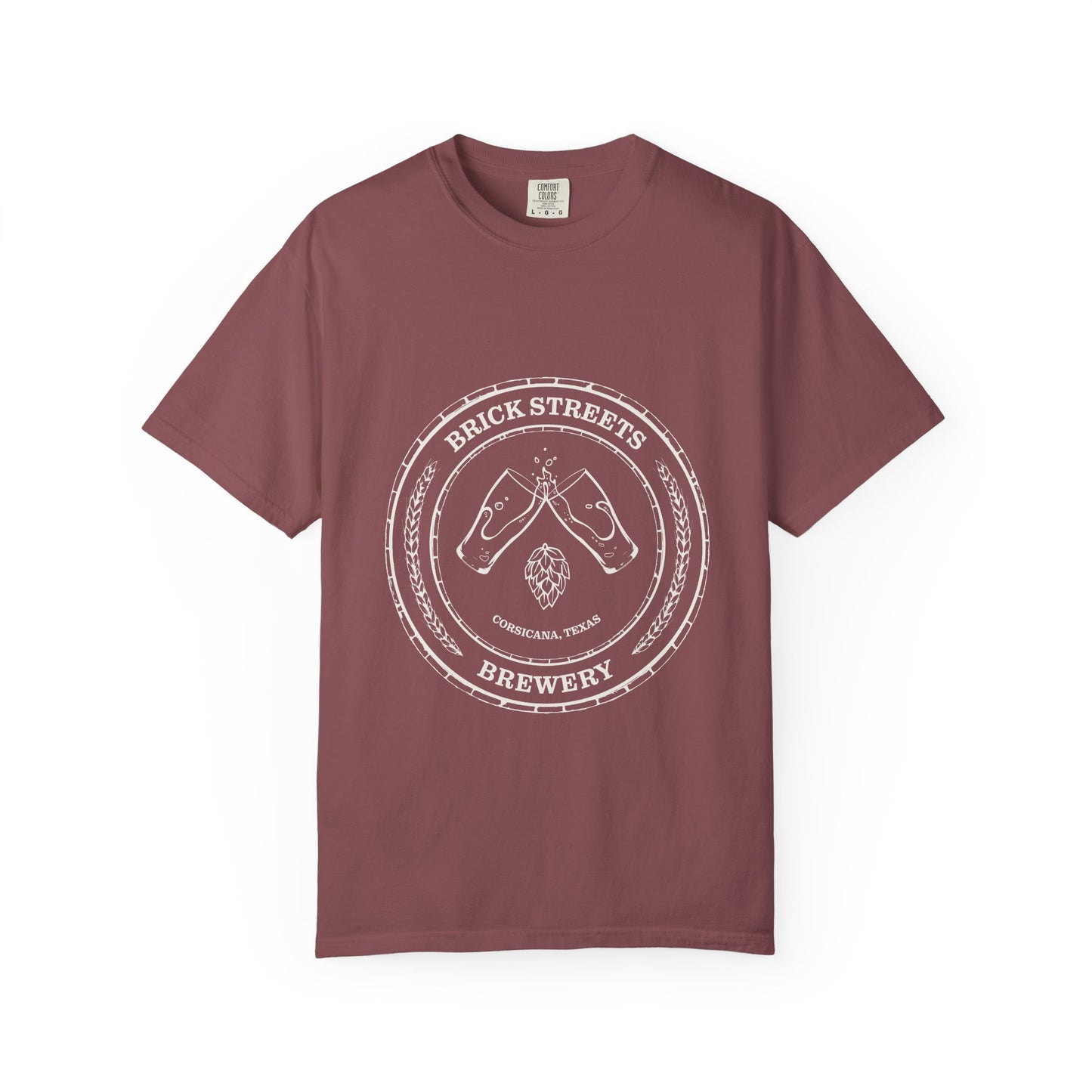 Brick Streets Brewery - Casual Beer Lover Tee - Tan Logo