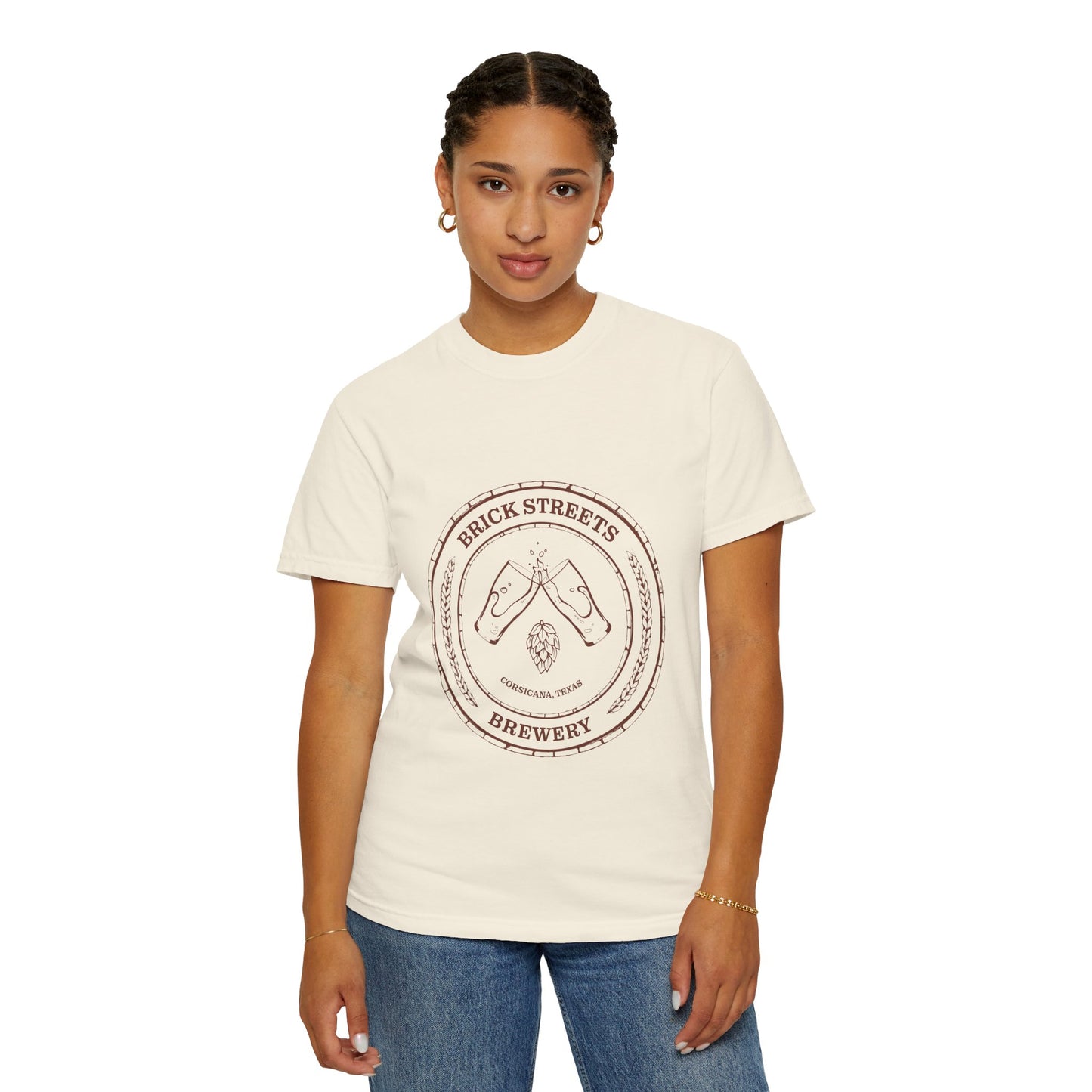 Brick Streets Brewery - Casual Beer Lover Tee - Rust Logo