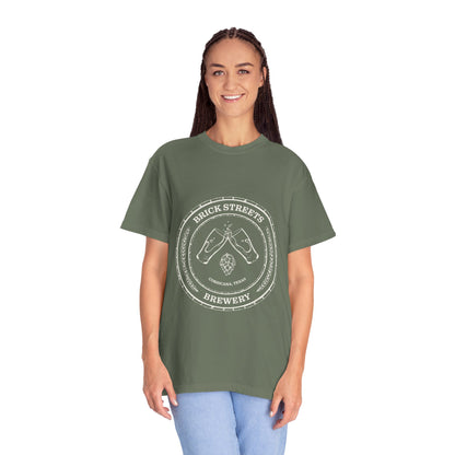 Brick Streets Brewery - Casual Beer Lover Tee - Tan Logo