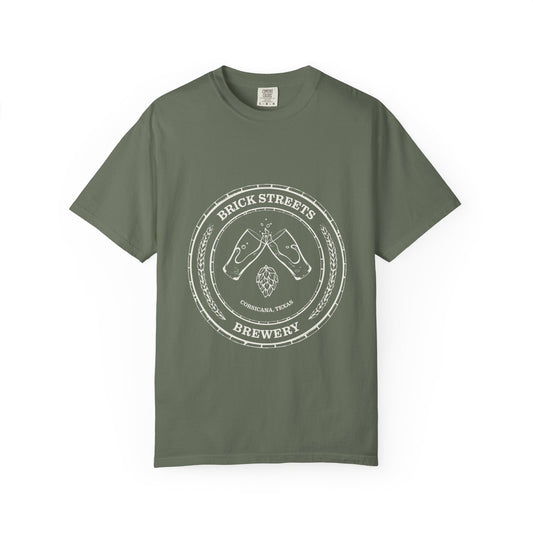 Brick Streets Brewery - Casual Beer Lover Tee - Tan Logo