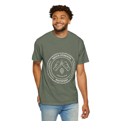 Brick Streets Brewery - Casual Beer Lover Tee - Tan Logo